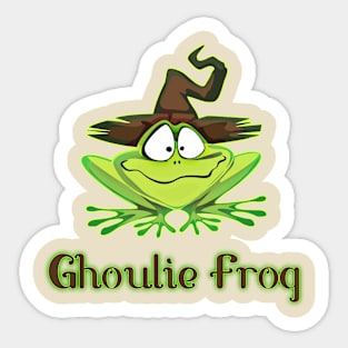 Halloween Ghoulie Frog for Kids and Trick or Treat Sticker